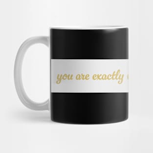 You are exactly where you need to be Mug